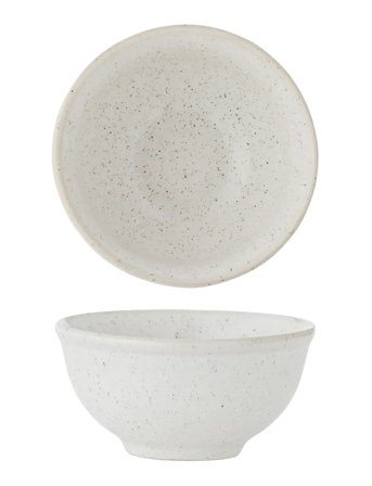 Bloomingville Addison Bowl, White, Stoneware - White - Ø 10 CM