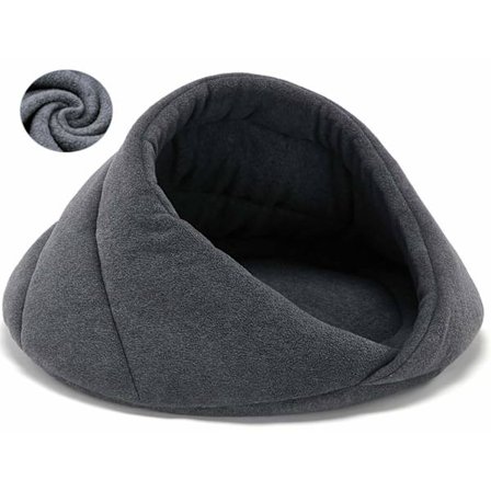 Blød Fleece Hunde- og Katteseng, Komfortabel Kat Blød Fluffy Pude til Killing og Hvalpe Hule Bærbar Kurv Kennel