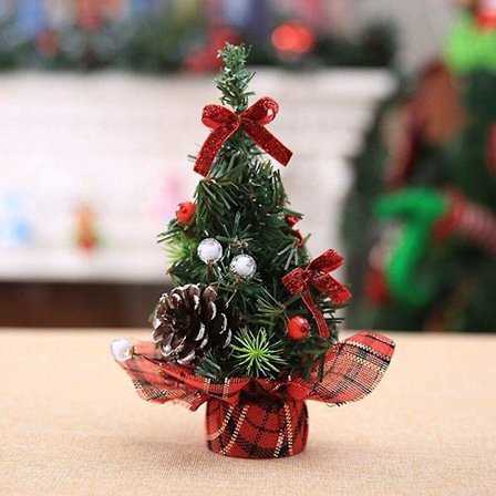 Christmas Tree Mini Artificial Christmas Tree Miniature Decoration Table Christmas Or