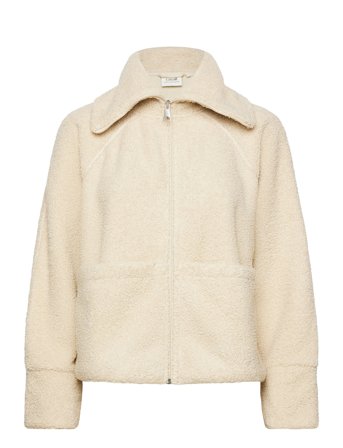 Sherpa Short Zip Jacket Cream Casall