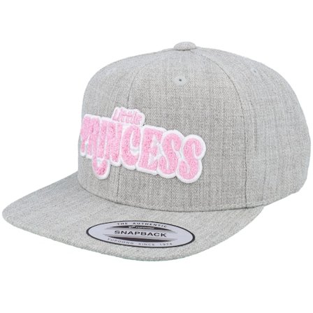 Kiddo Cap - Grey - snapback - Cap - Kids Little Princess Chenille Heather Grey Snapback - Hatstore