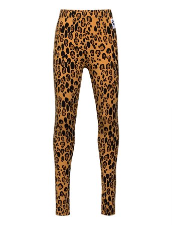 Mini Rodini Basic Leopard Leggings - Brown - 104-110