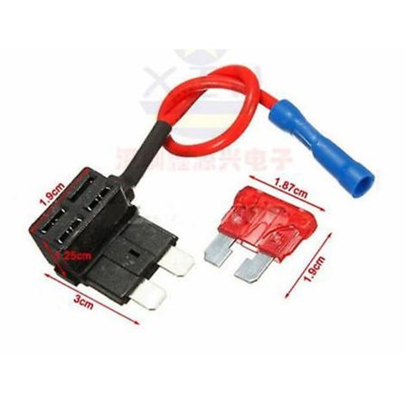 5 kpl Lisää piiri Mini Blade Insert Fuse Splice Holder Piggy Back Fuse Tap Vaihto-osat Varaosat Auton lisävarusteisiin