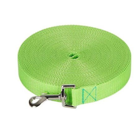 50 m hundesnor, udendørs sporingssnor til store hunde (50 mx 2 cm, græsgrøn)