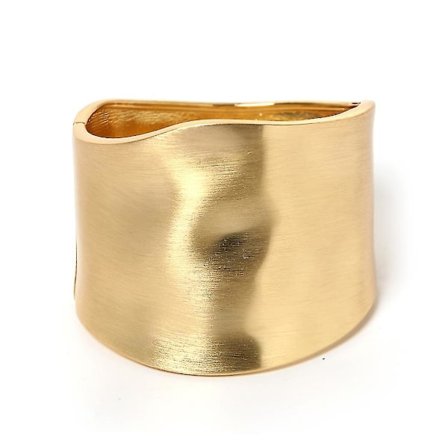 Bred Bangles Minimalistisk Legering Guld Färg Armband Kvinnor Tillbehör