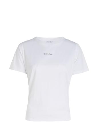 Micro Logo T-Shirt T-shirts & Tops Short-sleeved Hvit Calvin Klein*Betinget Tilbud