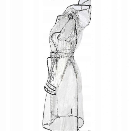 Moteriktig Jente Gjennomsiktig Regnfrakk