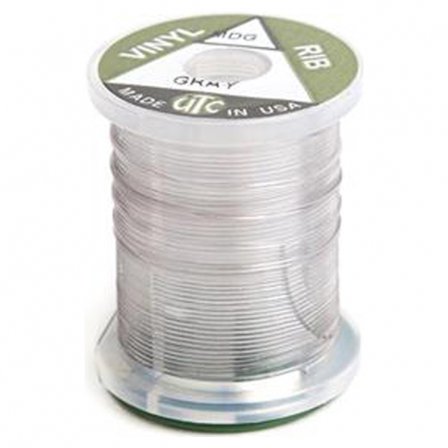 Vinyl D Rib, Midge - Gray