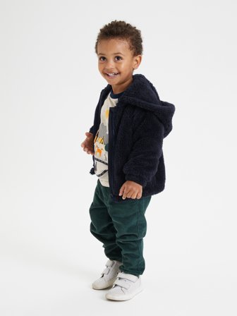 Polarn O. Pyret Hoodie pile - 92 - barnkläder - blue