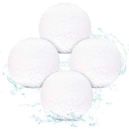 Sæt med 4 genanvendelige olieabsorberende bolde til spa, vaskbare olieabsorberende svampebolde til swimmingpool, jacuzzi, spa, spabad