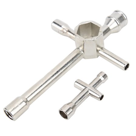 2 stk. Stål Korsnøgleærme Hex Driver Spanner Hjul Reparationsværktøjer til RC Bil