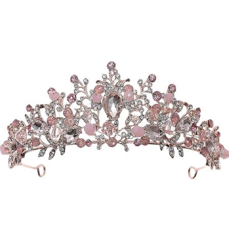 Luksusöllinen Hopeanvärinen Strassinen Häätiara Kruunu Helmi Kuningatar Diadeemi Morsian Kruunu Pääpanta Häähiuskoriste Tiara