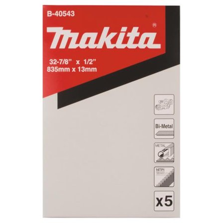 Makita B-40543 Bandsågsblad 5-pack, 14T, Såga