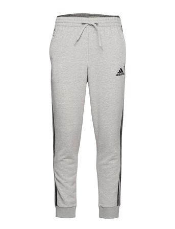 Essentials French Terry Tapered Cuff 3-Stripes Joggers Collegehousut Olohousut Harmaa Adidas Performance