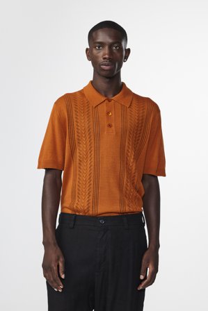 NN.07 Thor 6539 Polo Male Orange Wool Blend