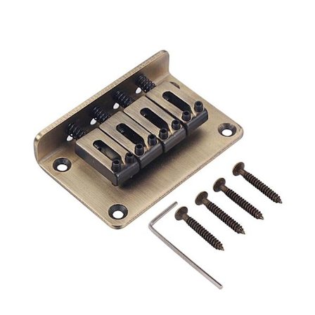 4 Strings Vintage Bridge för Cigar Box Gitarr Ukulele Delar Tillbehör