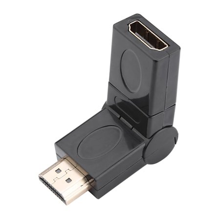 360 graders roterande vridbar HDMI-hane till HDMI-hona justerbar adapterkonverter