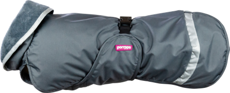 Pomppa Kevyt koiran välikausitakki, 31-34 cm, harmaa - d_55_NO