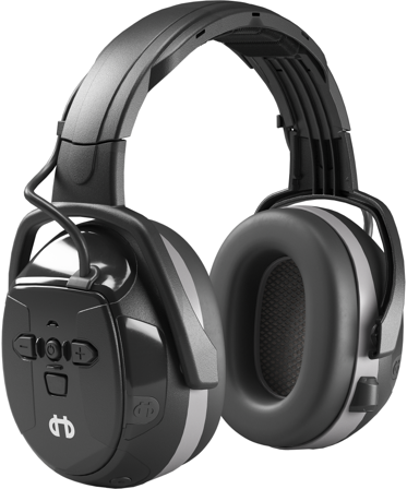 Hellberg Xstream Hørselvern med Bluetooth og hodebøyle, Hørselvern