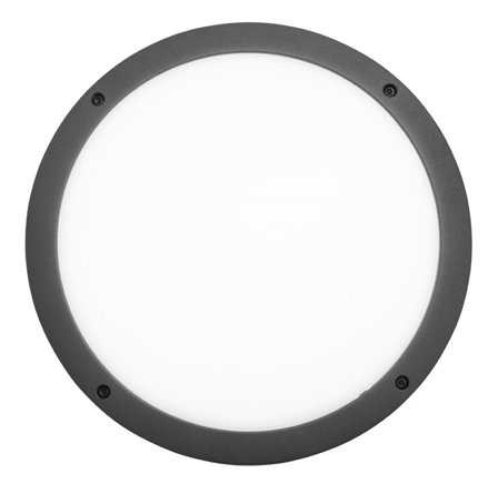 Airam Halo Tak- og veggarmatur antrasittgrå, 14 W, IP65, Belysning