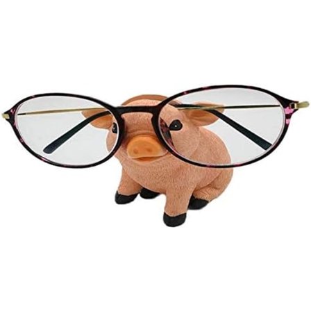 Handgjord kreativ naturlig hartsglasögonhållare Näs Gris hållare för