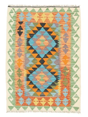 Oosters Kelim Afghan Old Style Vloerkleed 84X122 Wol, Afghanistan