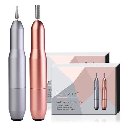 Professionel negleboremaskine, 6 i 1 elektrisk neglefil, kraftfuld og støjsvag