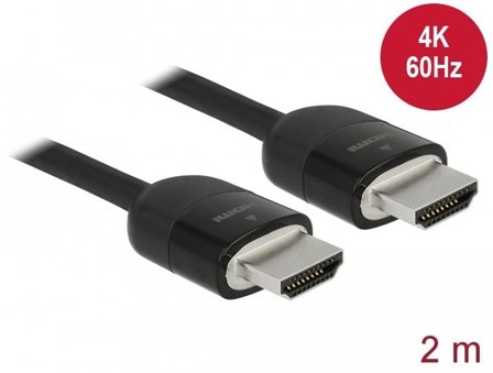 Delock Premium - HDMI-kabel med Ethernet - 2 m