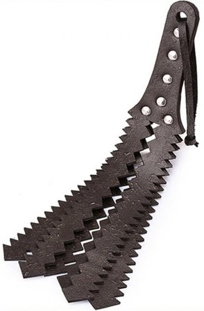 Paddle mit 6 Riemen und Sägezahn-Design 35 cm