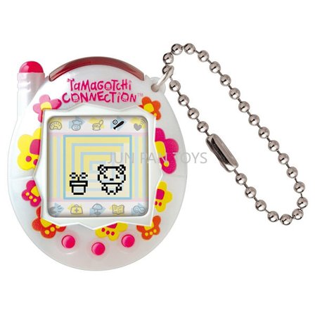 Tamagotchi Connection Virtual Pet - Soda Flower Pink & Light Blue Electronic Game for Girls