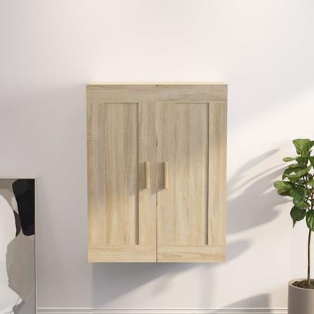 Väggskåp Sonoma-ek 69,5x32,5x90 Cm Konstruerat Trä Brun