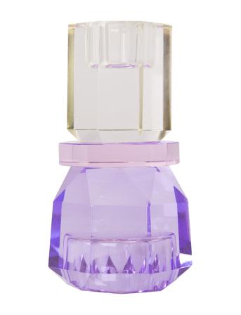 Crystal Candle Holder Home Decoration Candlesticks & Lanterns Candlesticks Purple C'est Bon