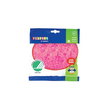 PLAYBOX Rörpärlor rosa 6000/fp - Lyreco - Skola och förskola - Hobbymaterial - Nabbipärlor - Rörpärlor