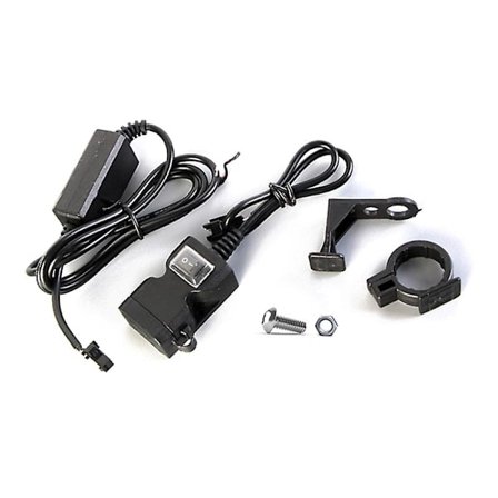 Moottoripyörän ohjaustangon puhelimen laturi, kaksois-USB-portin virtapistoke puhelimeen 9-24 V