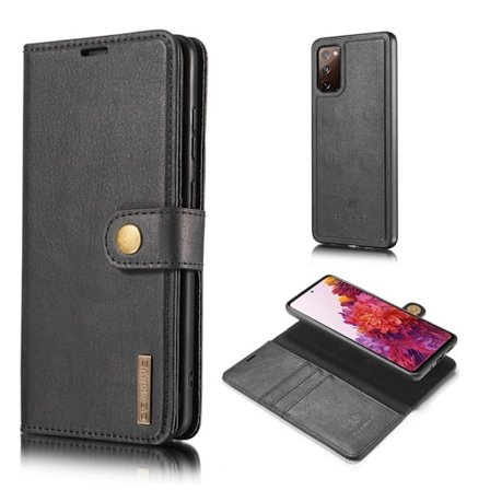 DG.MING Samsung Galaxy S20 FE 2-in-1 lompakkokotelo - Musta