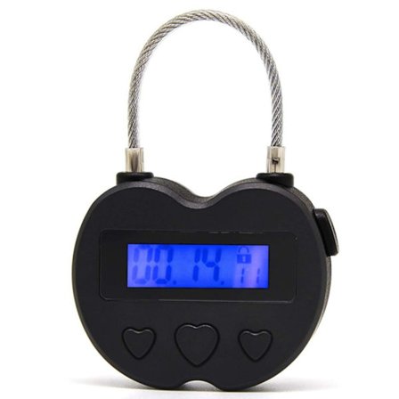 1x Smart Time Lock LCD-display Tidslås USB Uppladdningsbar Temporär Timer Hänglås Rese Elektronisk - Perfet