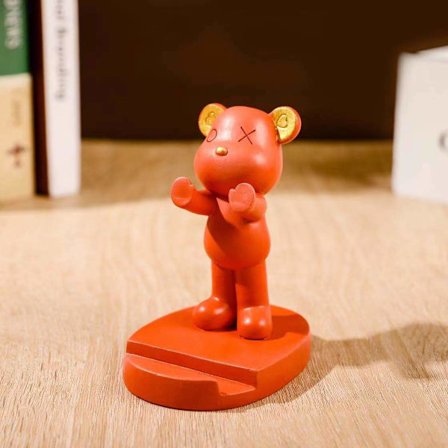 Våldsamma björnornament, skrivbordsdekorationer för kontoret, datorbord, bra föremål för mobiltelefonstativ, arbetsstationer, små presenter till 