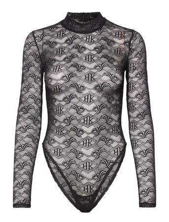 Monogram Bodysuit Black HAN Kjøbenhavn