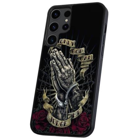 Samsung Galaxy S22 Ultra - Cover/Mobilcover Only God Can Judge M