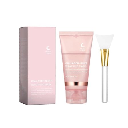 Kollagen Peel Maske Renser Skånsomt Ansiktet, Fukter Og Tilfører Fuktighet Til Huden