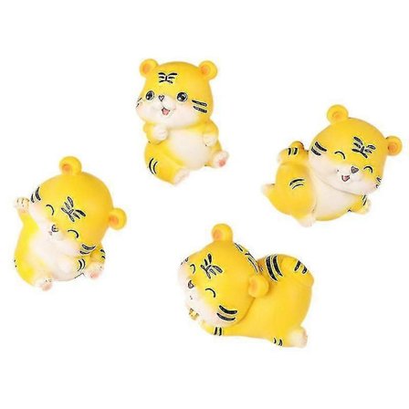 4 st Landskap Bonsai Suckulent Dekor Hem Skrivbord Tigerformade Ornament