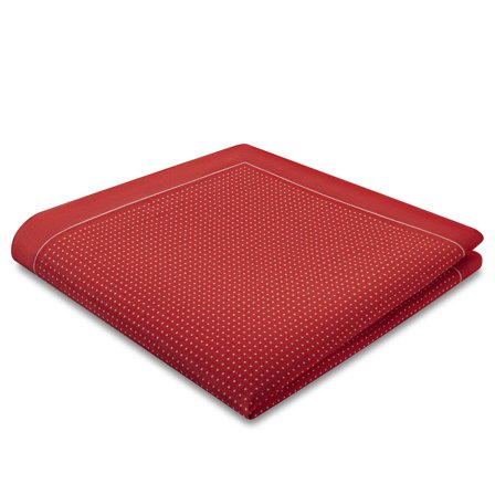 Elegio | Oboustranný hedvábný kapesníček do saka s černomodrými puntíky pro muže - Vzorované kapesníčky do saka