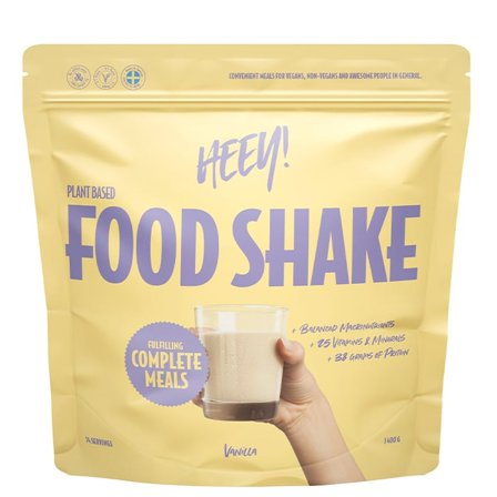 Heey! Vegansk Food Shake Måltidsersättning Vanilj 1400 g