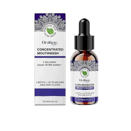 Mint Munvatten - Frisk Andedräkt & Skonsam Tandvård med Lavendel, Pepparmint & Aloe Vera