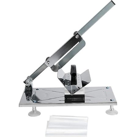 Manuell frossen kjøttskjærer, oppgradert kjøttskjæremaskin i rustfritt stål, grønnsaks-, kjøtt- og osteskjærer, matskjærer, rullkjøttkløyvere for 