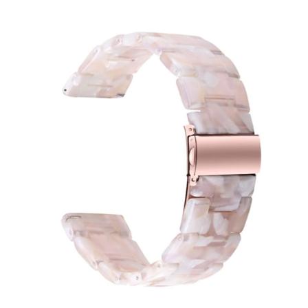 20 mm Huawei Watch GT 2 42 mm / Watch 2 resin-urrem med spænde i rustfrit stål - Pink Mix Pink