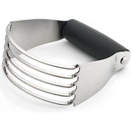 Enkel håndværksmæssig kagedejs-skærer til bagning - med håndtag - kraftig dejskærer og -blander til blanding af smør, mel osv.