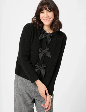 Kaffe Kamay Knit Cardigan - Black - S