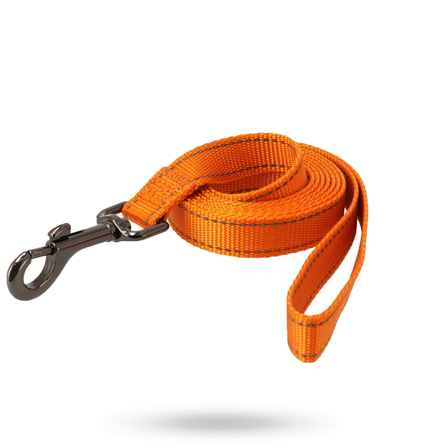 Dogman Nylonkoppel Iris - Orange - Hundkoppel- För stora hundar