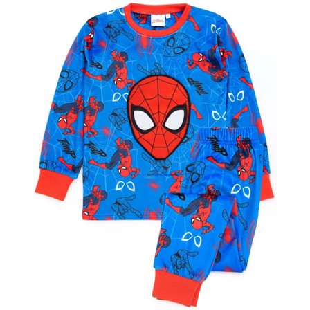 Spider-Man Fleece Pyjamas för Barn 3-4 År Blå
